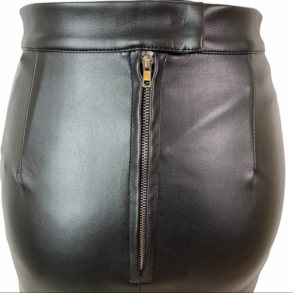 ASOS Ivyrevel PU Midi Pencil Skirt size 4 black - Picture 8 of 16